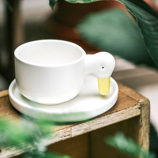 Tazza e piattino CJ Ducks